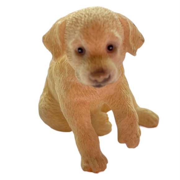 Puppy Golden Retriever Yellow Labrador Resin Figurine - Picture 11 of 11
